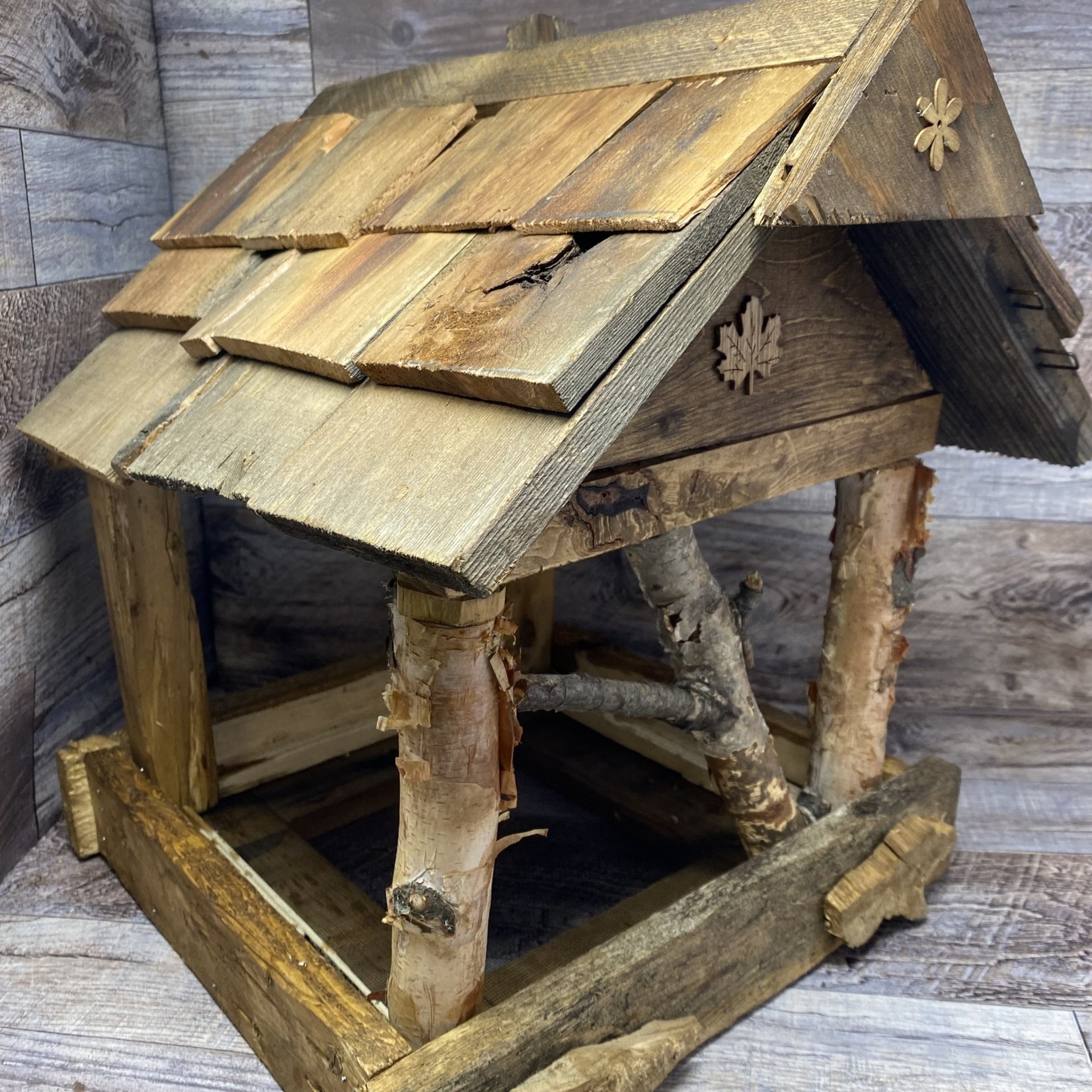 Jerry's Rustic Wood Platform Feeder