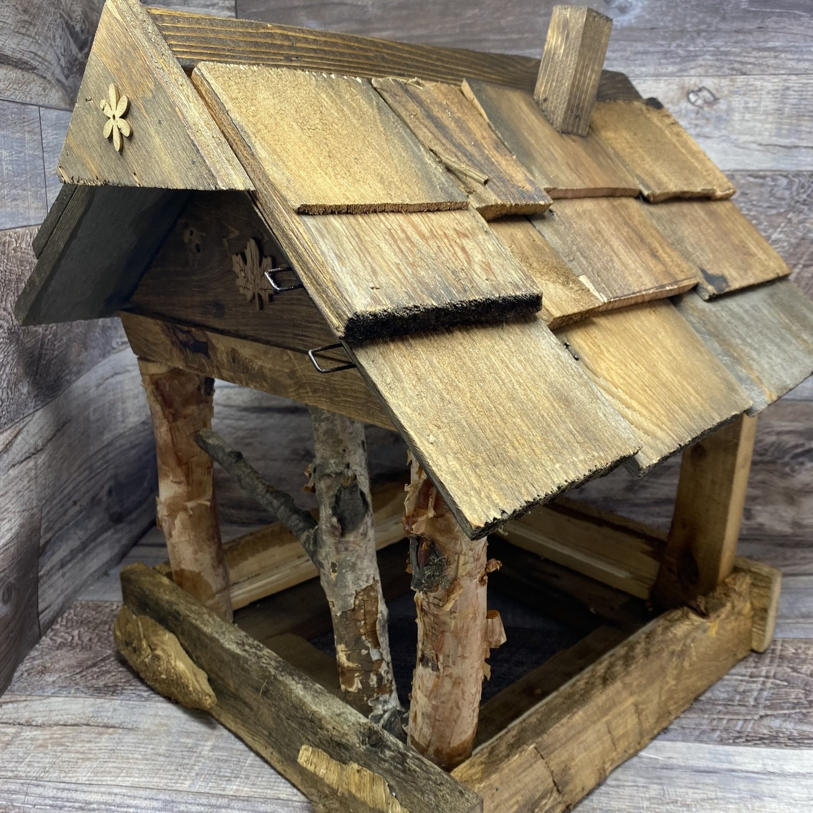 Jerry's Rustic Wood Platform Feeder