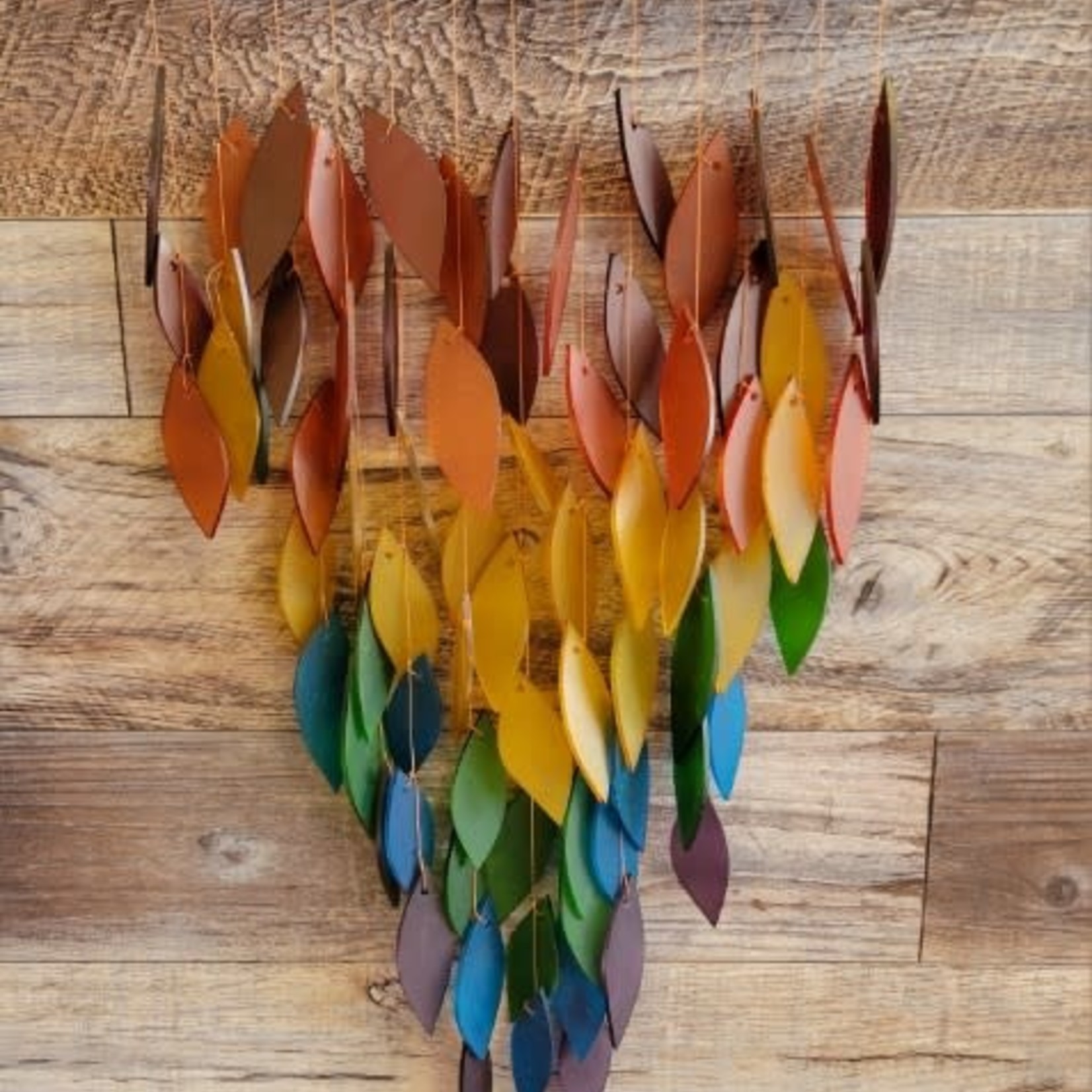 Deluxe Glass Waterfall Wind Chime - Rainbow