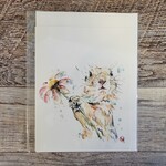 Whitehouse Art Card - Gopher with Flower