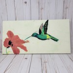 Ruby Hummingbird & Fuschia Batik - 10 x 20
