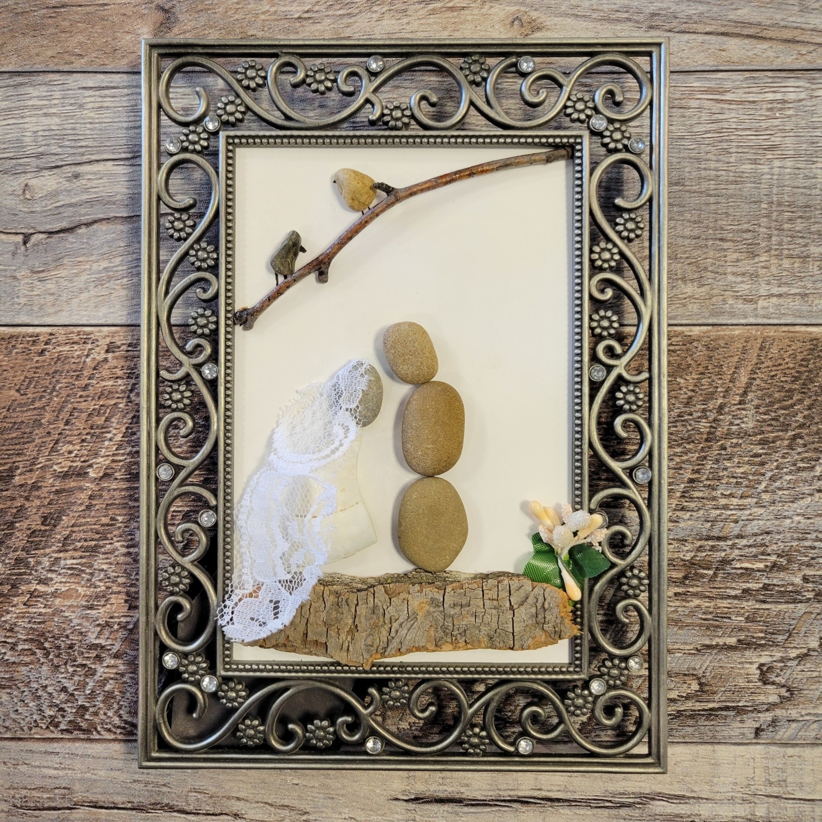 Ann's Rock Art - Wedding Birds