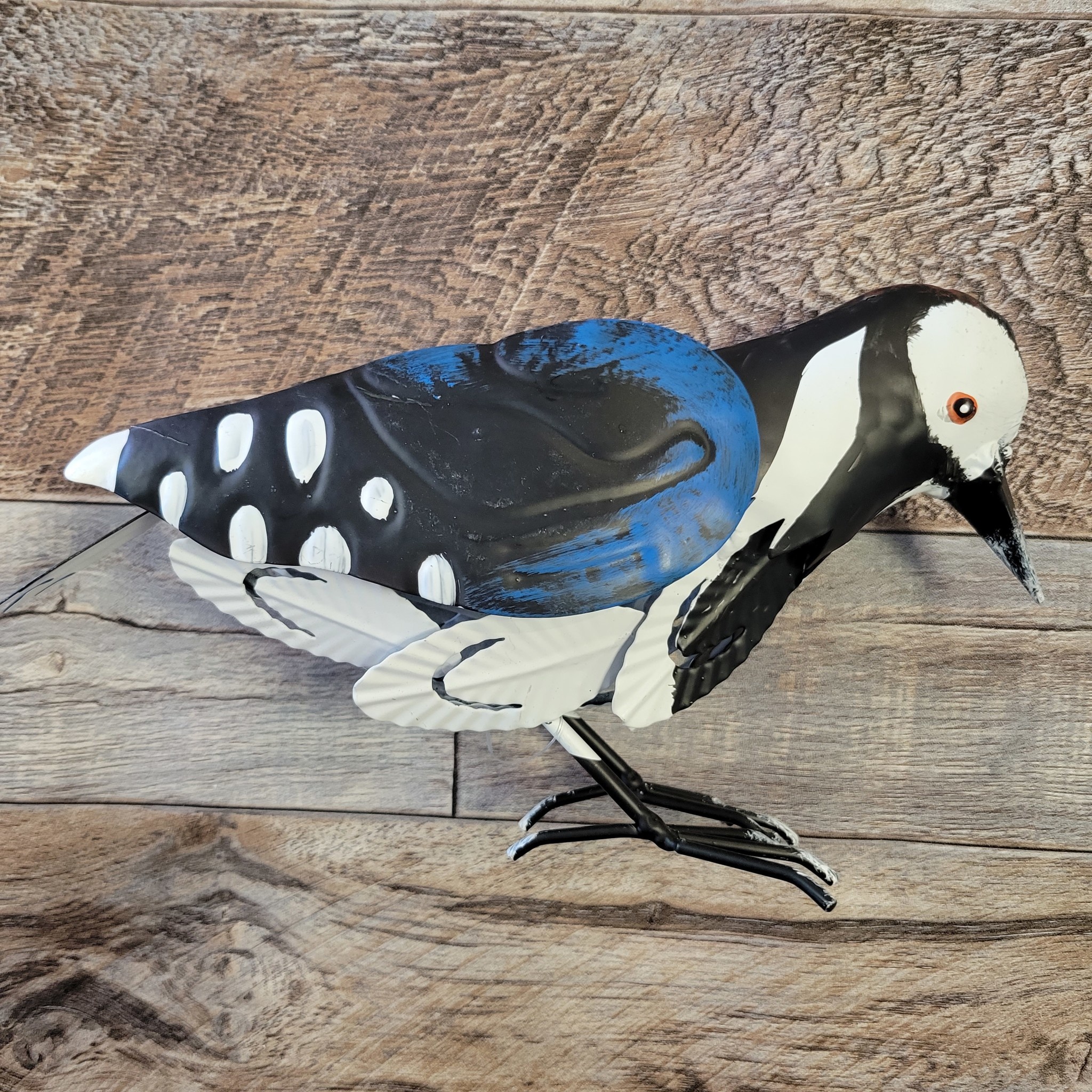 Metal Woodpecker Statue Backyard Birds Nature Shop