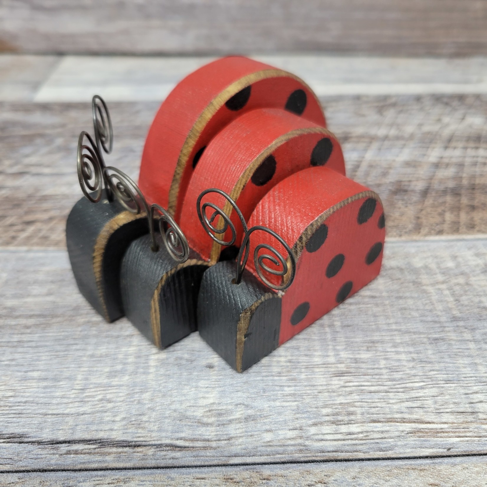 Sharon's Small Wood Ladybugs (set of 3)