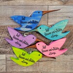 Sharon's Heaven & Nature Sing Wooden Hummingbird