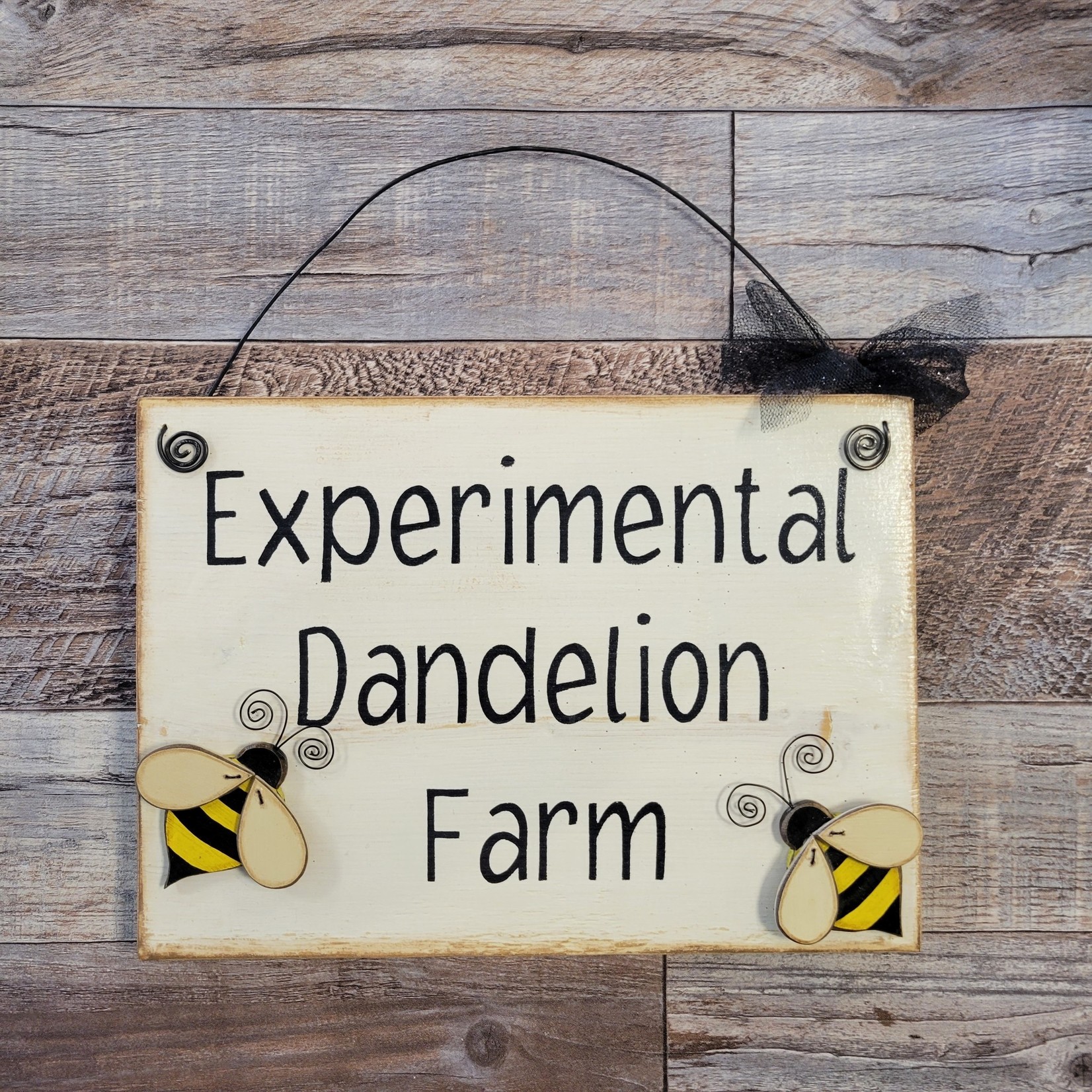Sharon's Experimental Dandelion Farm Sign