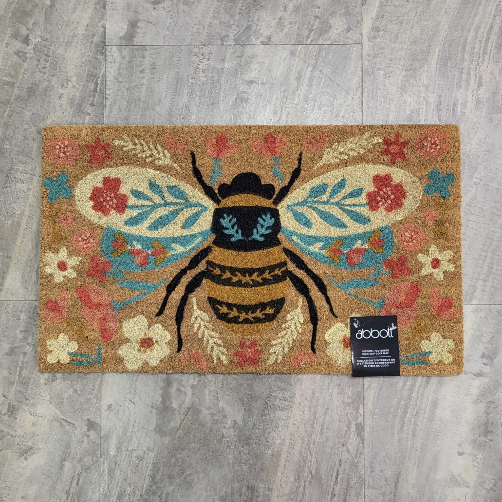 Doormat - Floral Bee