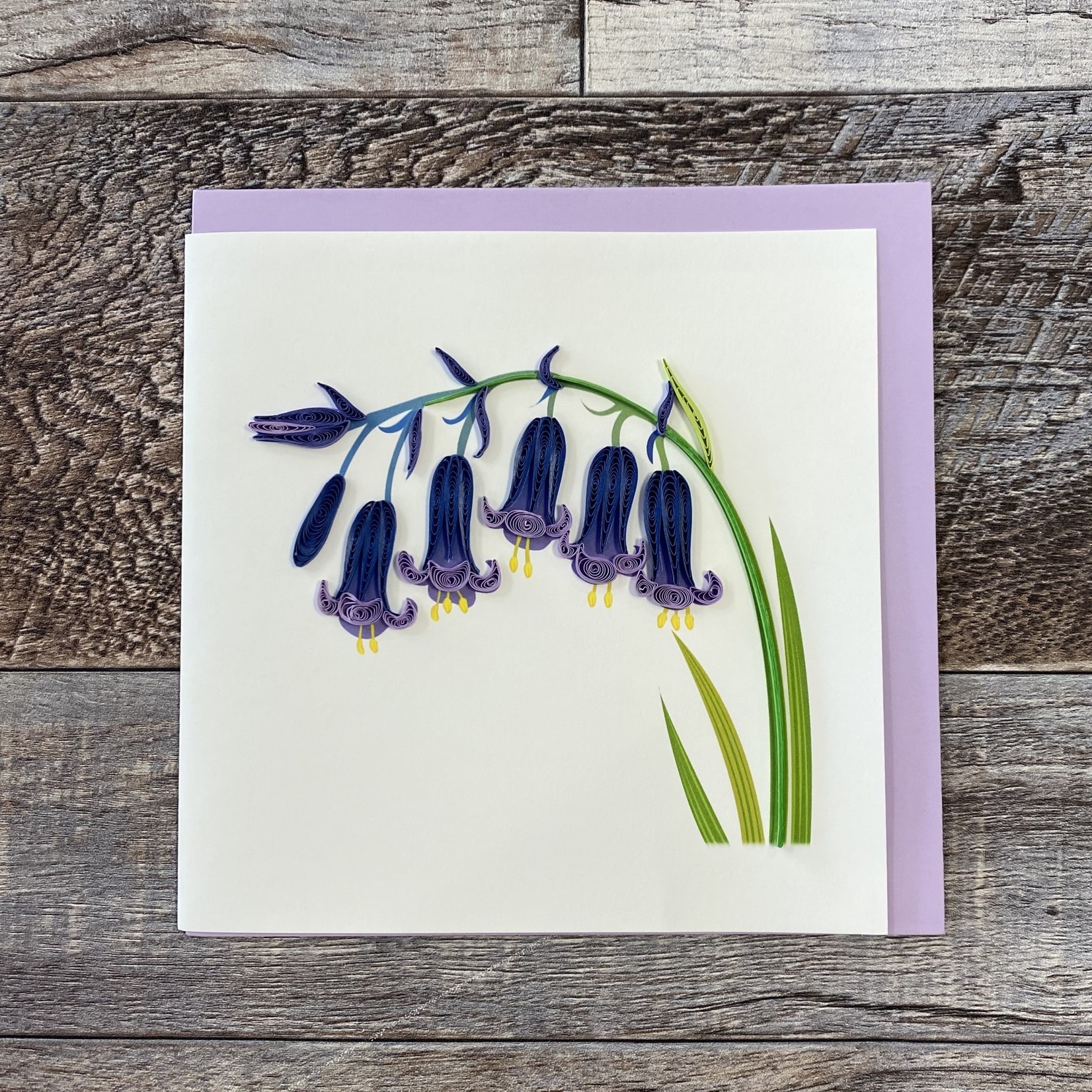 Quilling Card - Bluebells