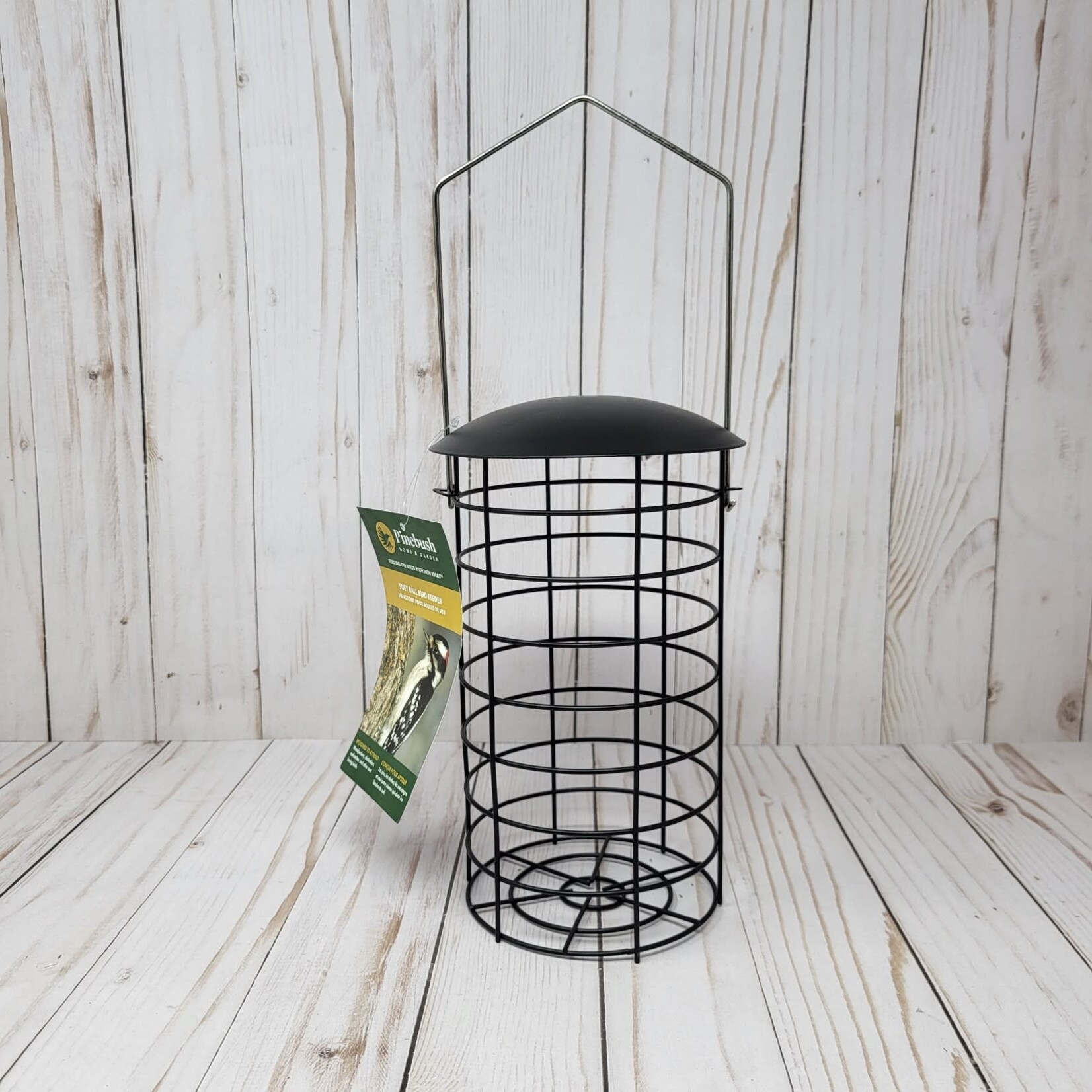 Small Black Seed Log or Suet Ball Feeder