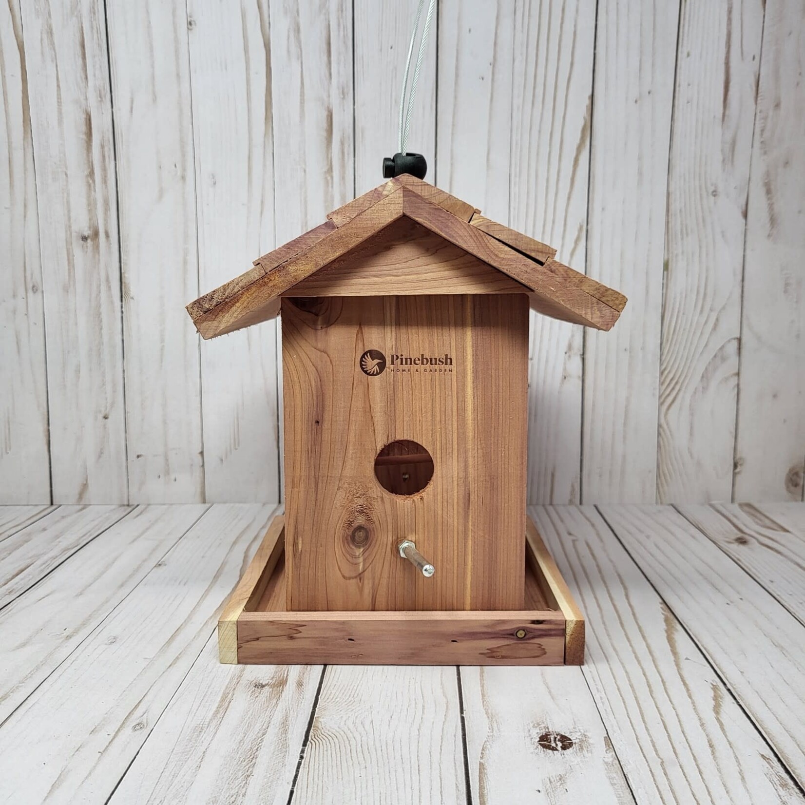 Cedar Bin Hopper Feeder