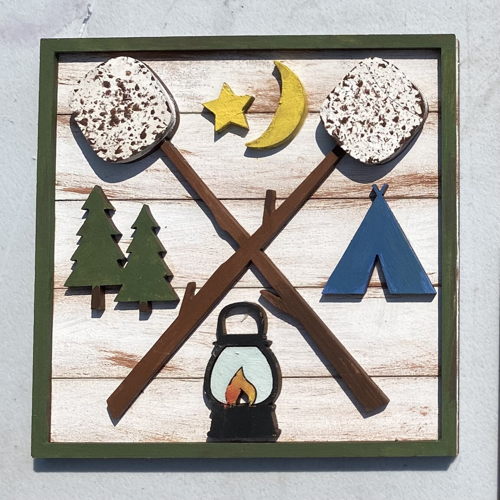 Wood Camp Tiles Painting DIY Kit