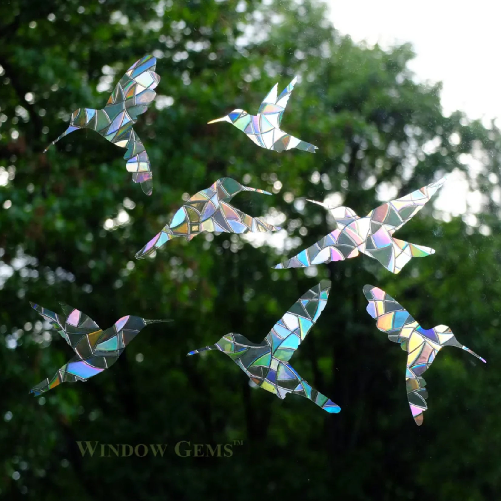 Window Gems Decals - Hummingbirds