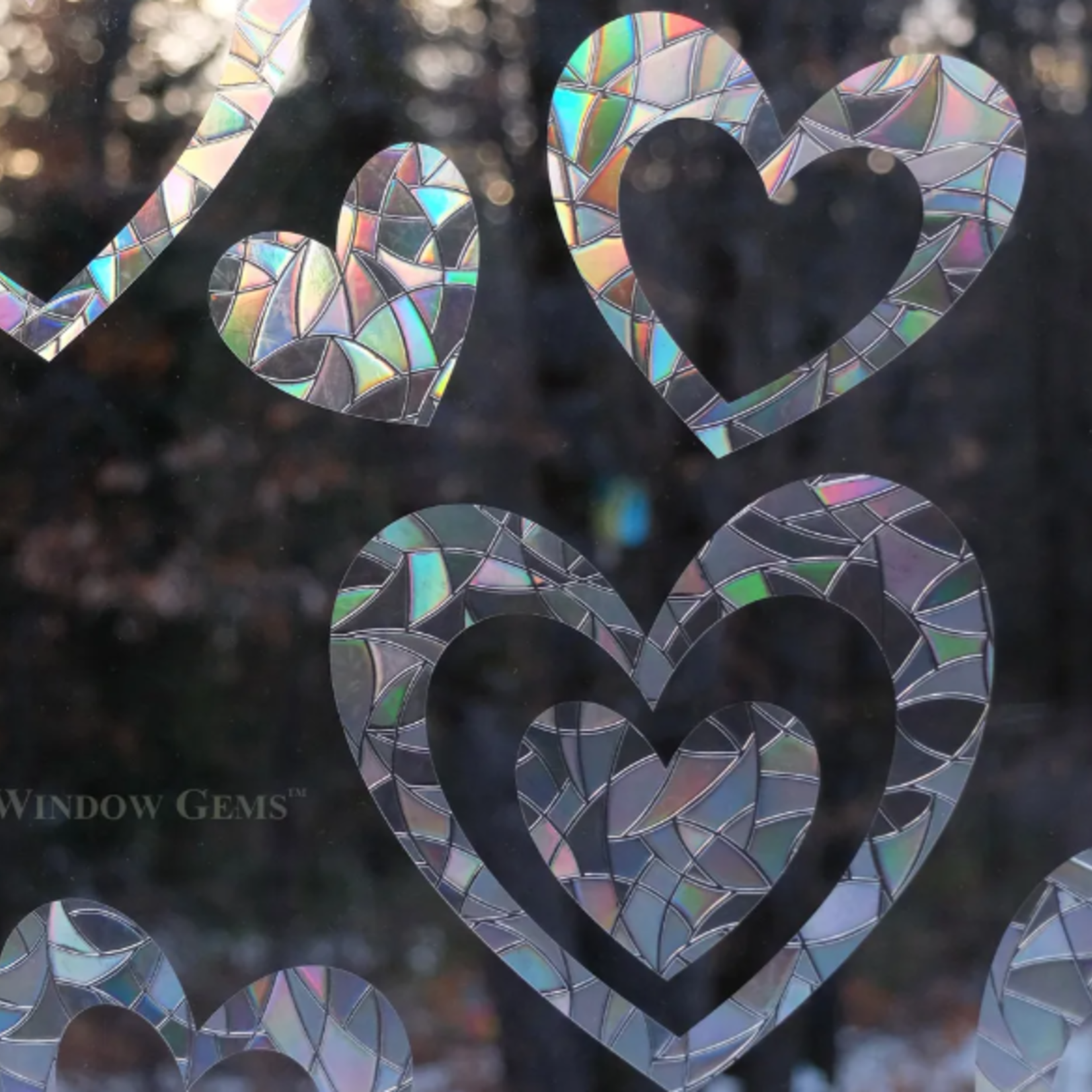 Window Gems Decals - Hearts