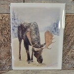 Penny Gould Greeting Card - Winter Moose