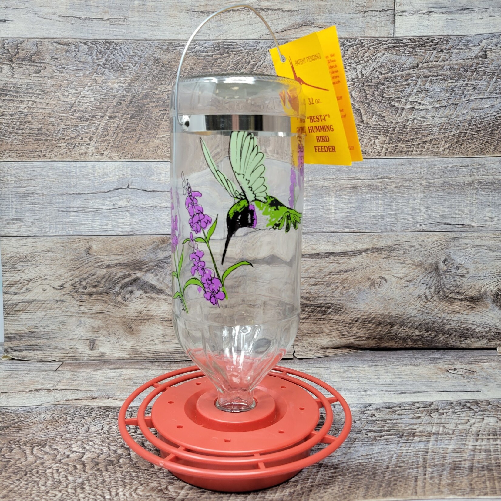 Best-1 Hummingbird Feeder 32 oz - Black-Chinned Hummingbird