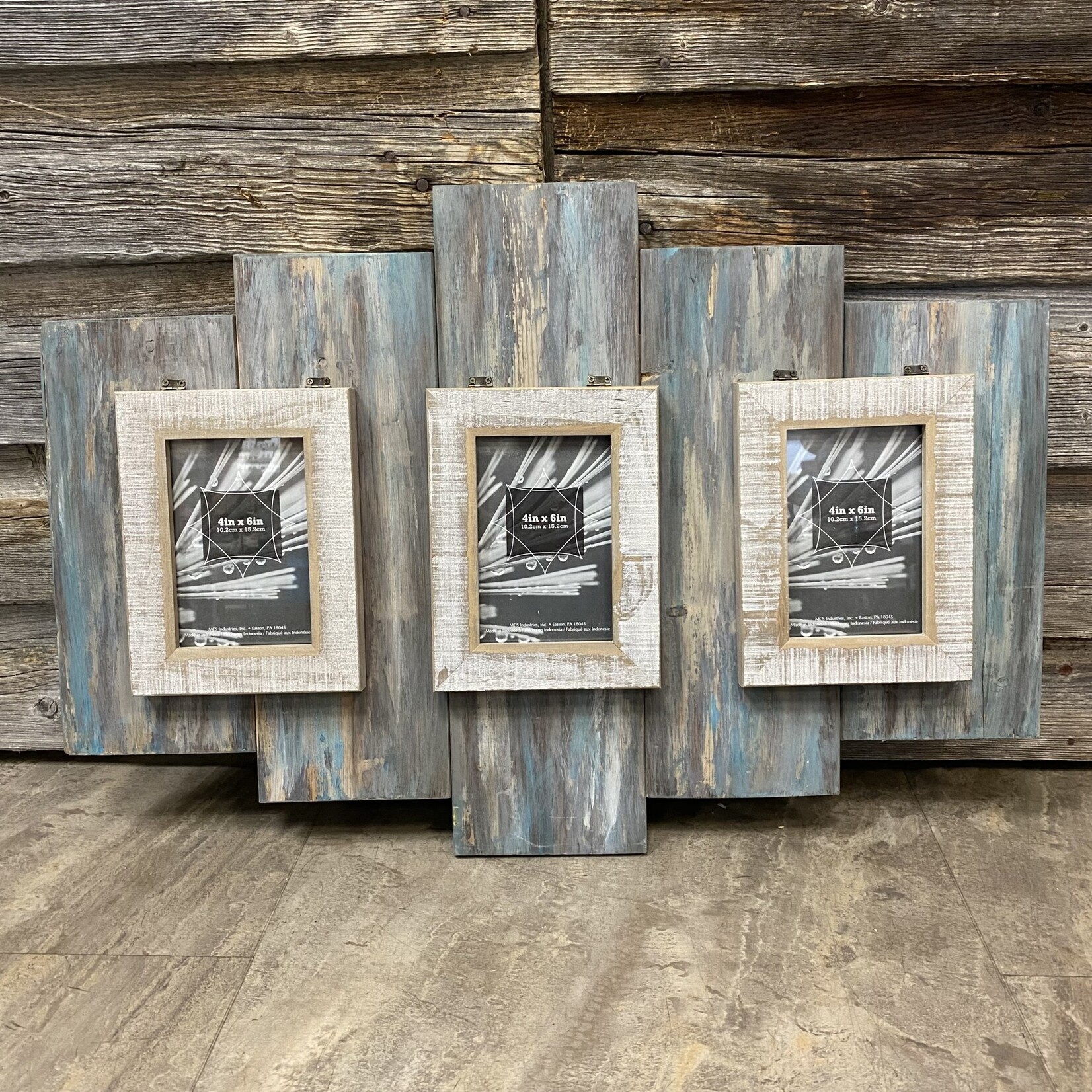 Tammy's Blue Rustic Wood Photo Frames