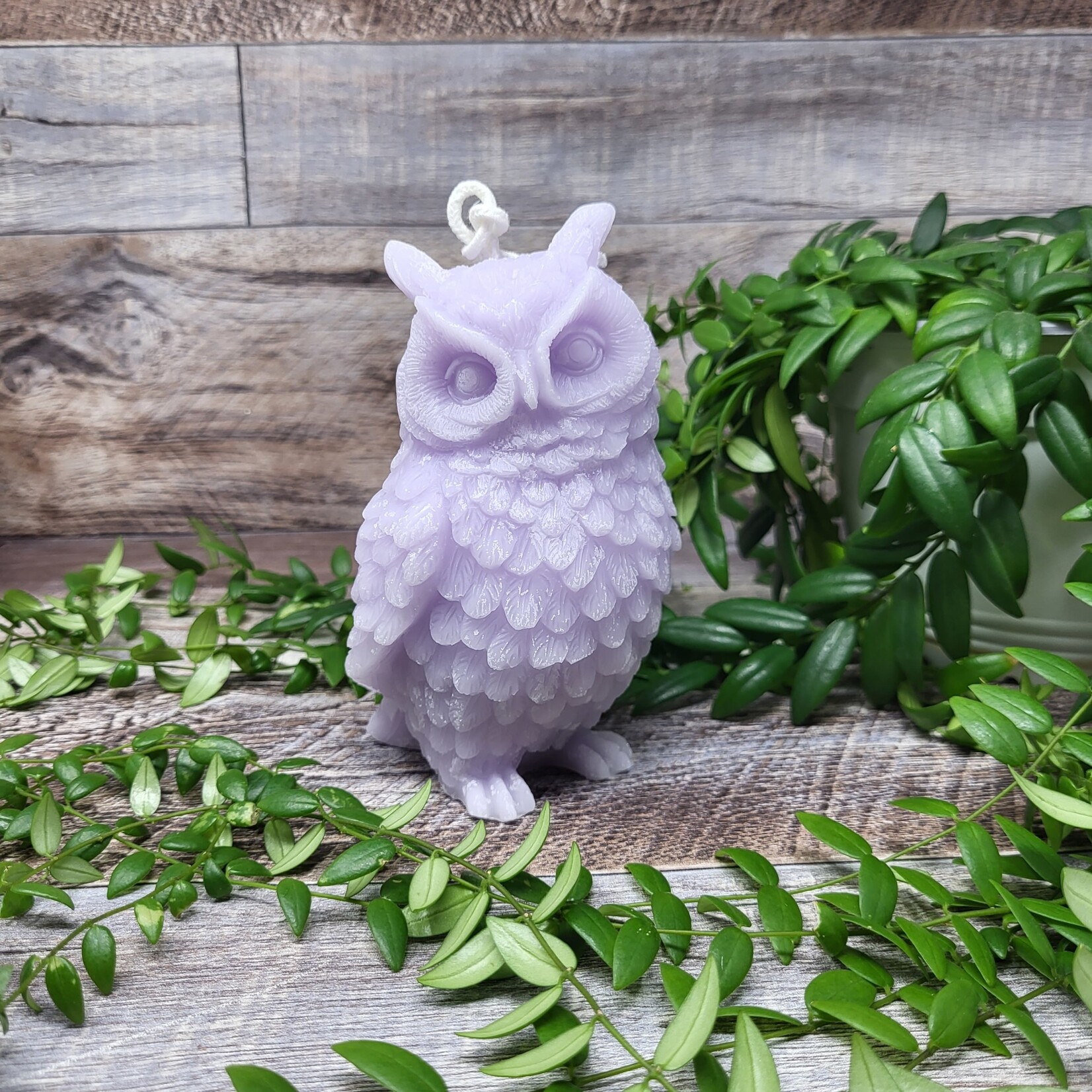 FiveSisterCraft Beeswax Candle - Large Owl