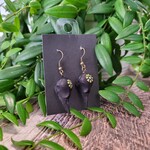 Julia's Resin Warbler Skull Earrings