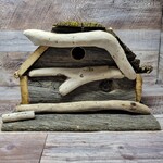 Vern's Painted Bird House - Rustic Large