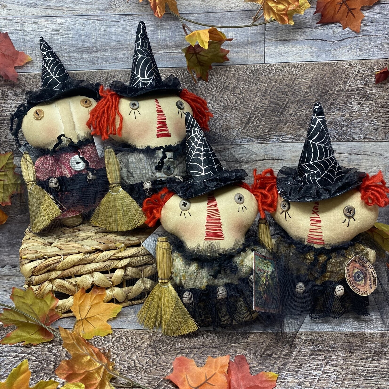 Connie's Fabric Witch Doll Decor