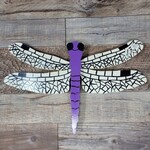 Kelsea's Wooden Fence Art - Dragonfly