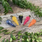 Julia's Resin Crow Skull Keychain