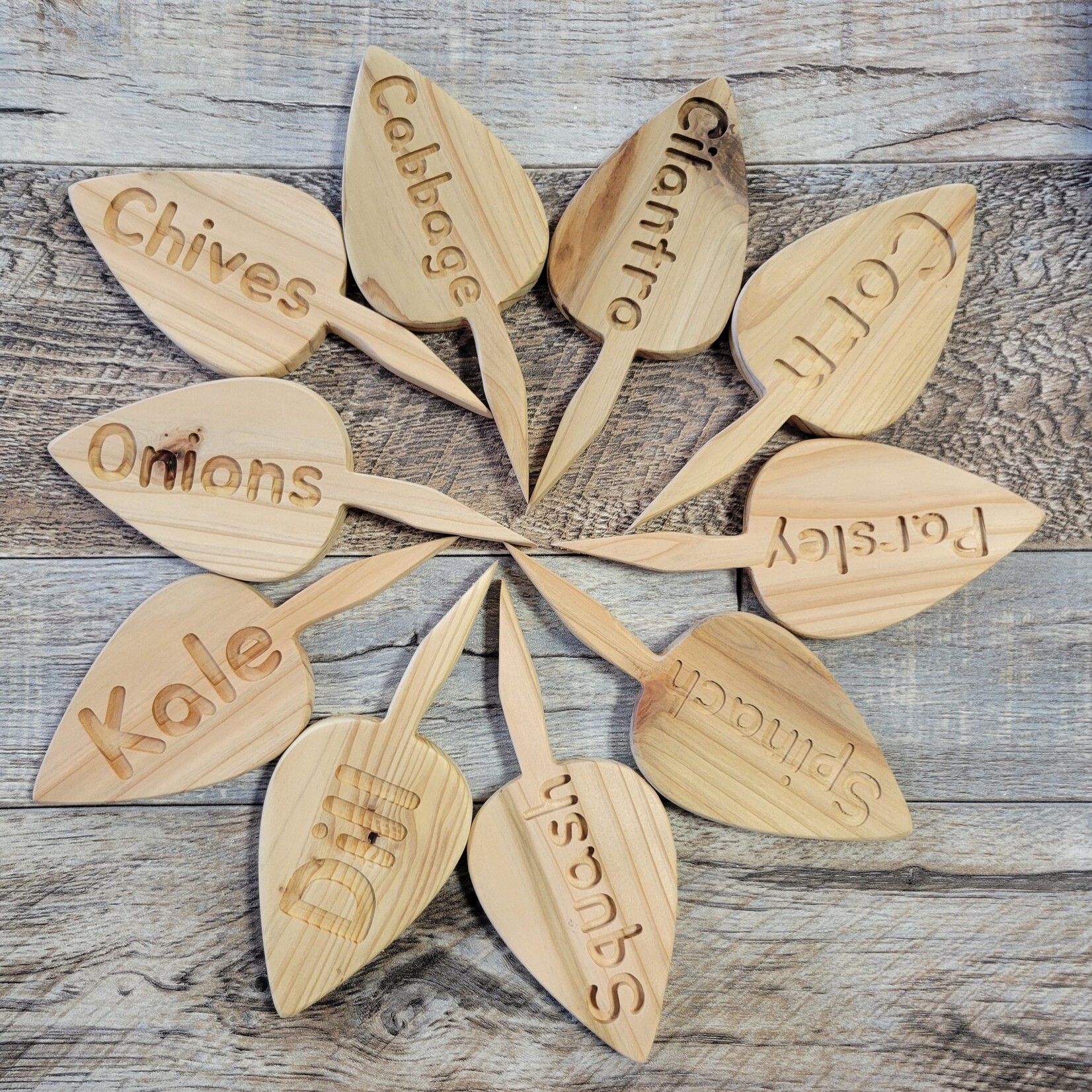 Prairie Creations - Handmade Garden Markers - Herb & Veggie