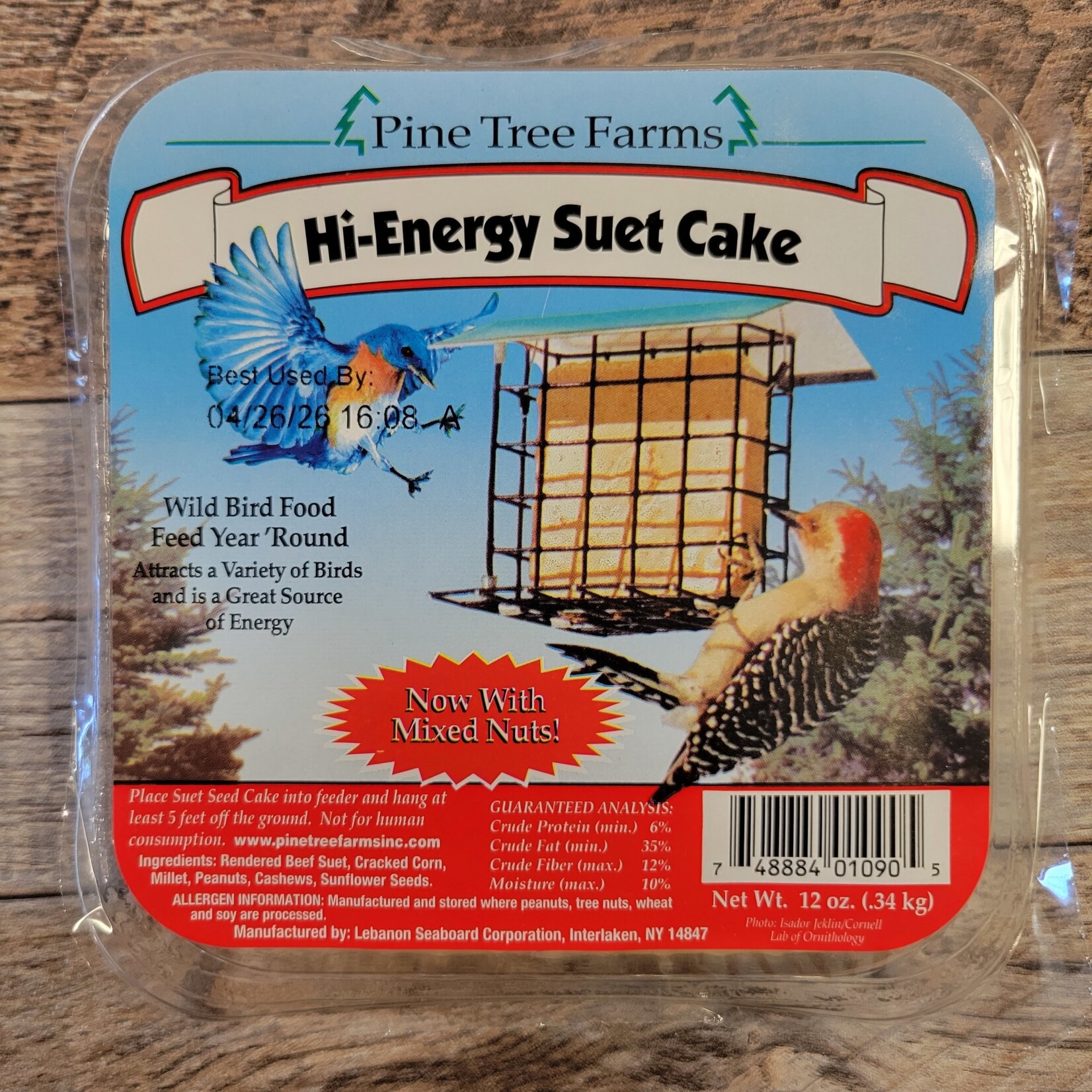 Pine Tree Hi Energy Suet Cake - Small