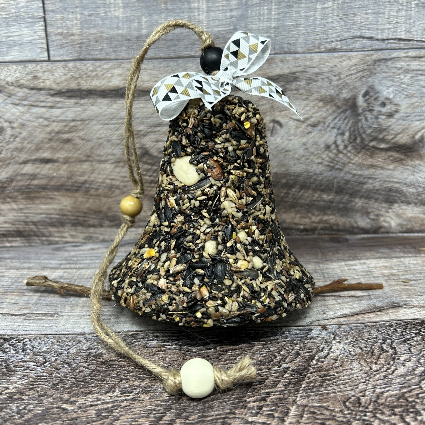 Clumsy Cat Seed Bell with Stick