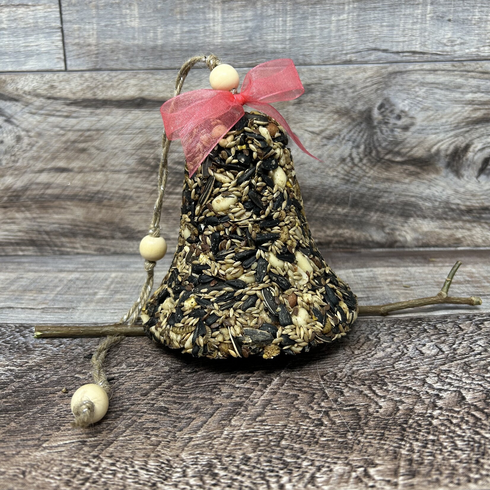 Clumsy Cat Seed Bell with Stick