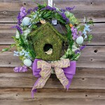 Tammy's Moss Birdhouse Wreath