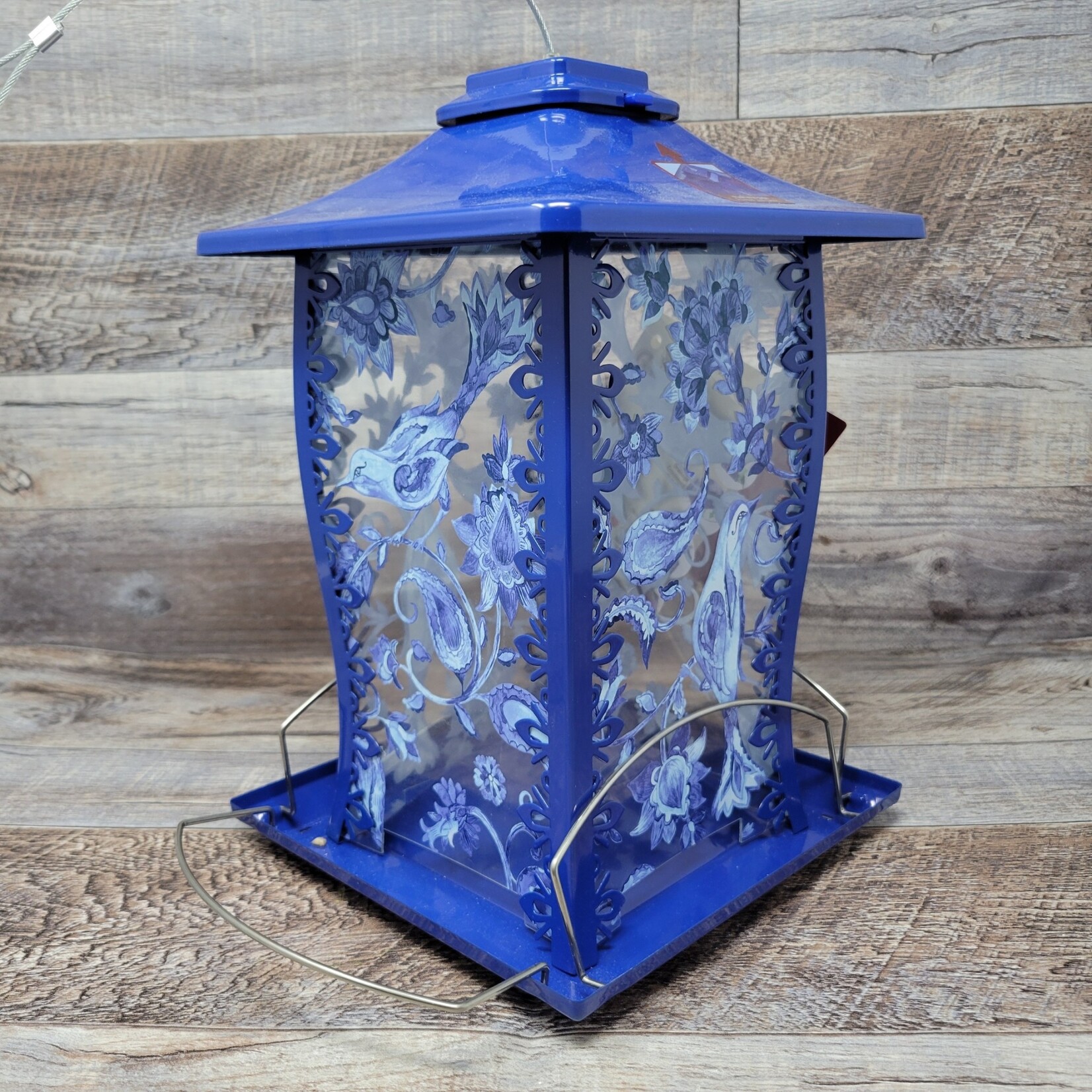 Paisley Sky Metal Gazebo Bird Feeder