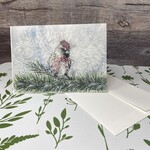 Dalouie's Greeting Card - Watercolour Redpoll