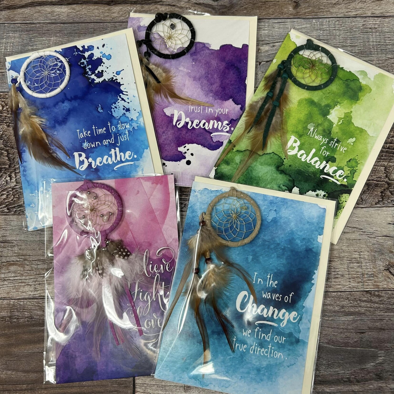 Greeting Card with 1.5" Dream Catcher