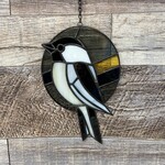 Stained Glass - Art Deco Chickadee