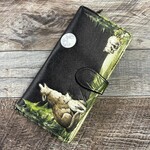 Large Shagwear Wallet - Black Wolf Pack