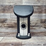 Vern's Painted Bird House -  Black & White with Bunnies