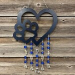 Sue's Prettys - Pet Paw With Heart (Dark Blue)
