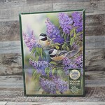Cobble Hill Puzzles Chickadees and Lilacs - 1000 pc Puzzle