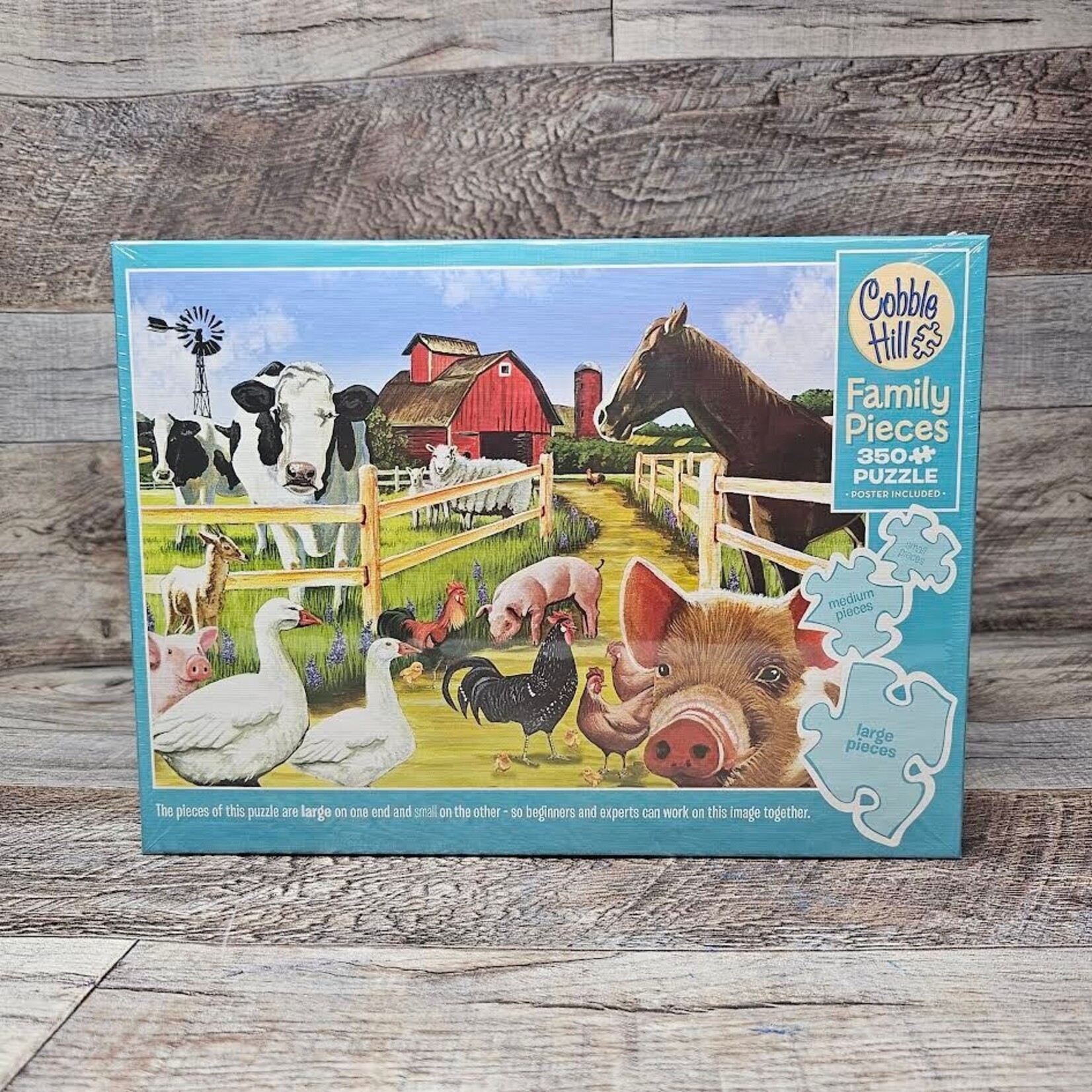 Cobble Hill Puzzles Welcome to the Farm (Family) - 350 pc Puzzle