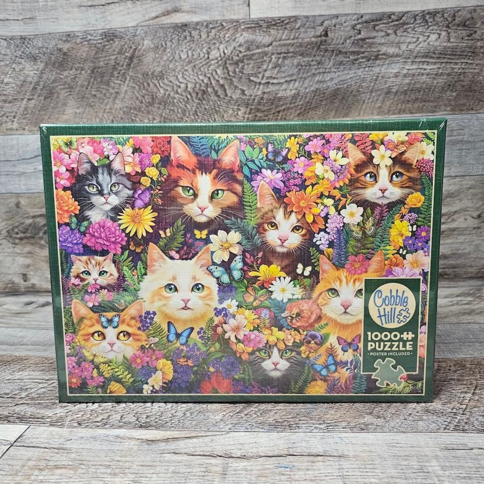 Cobble Hill Puzzles Blooming Whiskers - 1000 Pc Puzzle