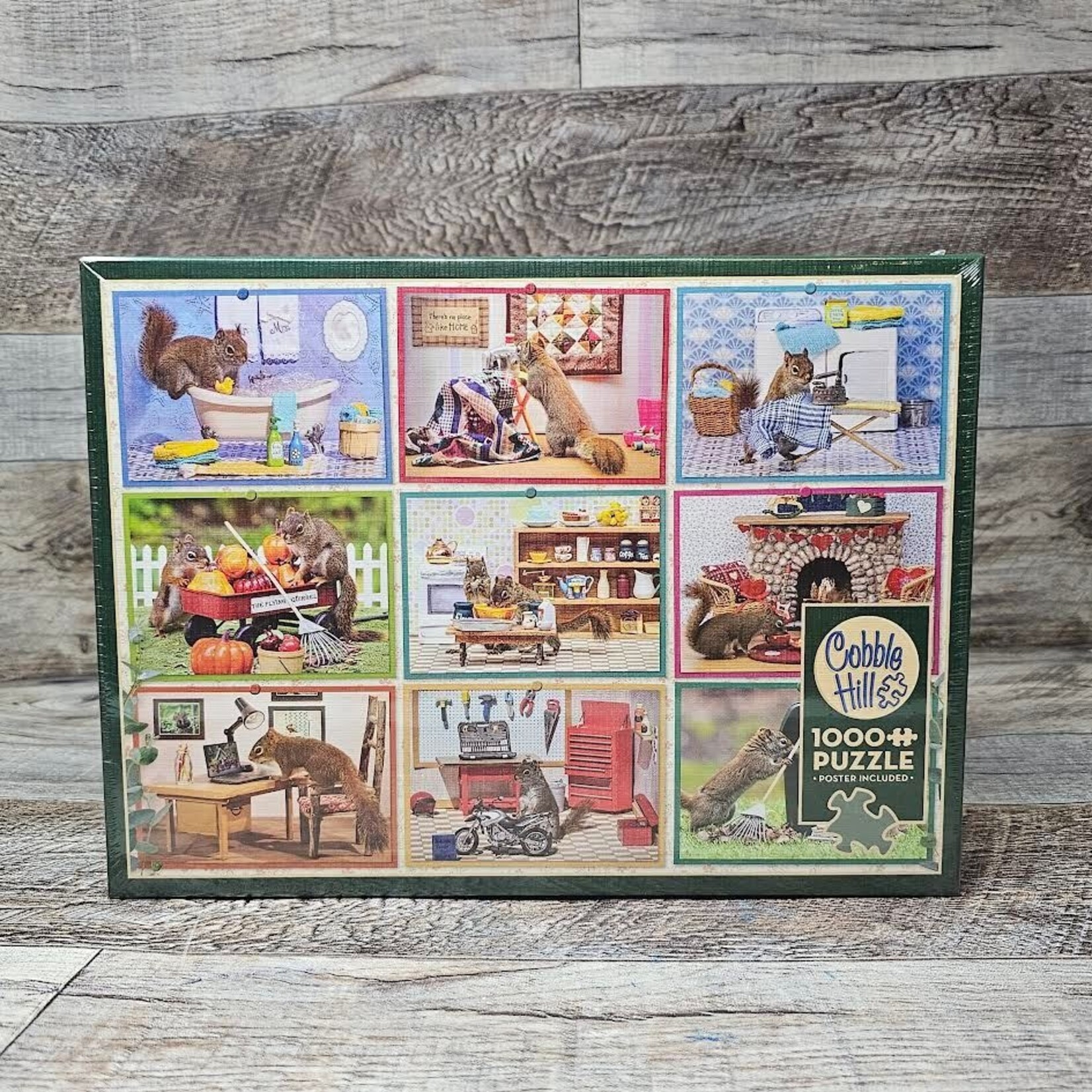 Cobble Hill Puzzles Squirrels at Home - 1000 Pc Puzzle