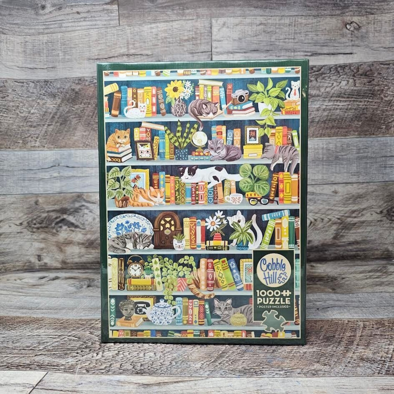 Cobble Hill Puzzles The Purrfect Bookshelf- 1000 pc Puzzle
