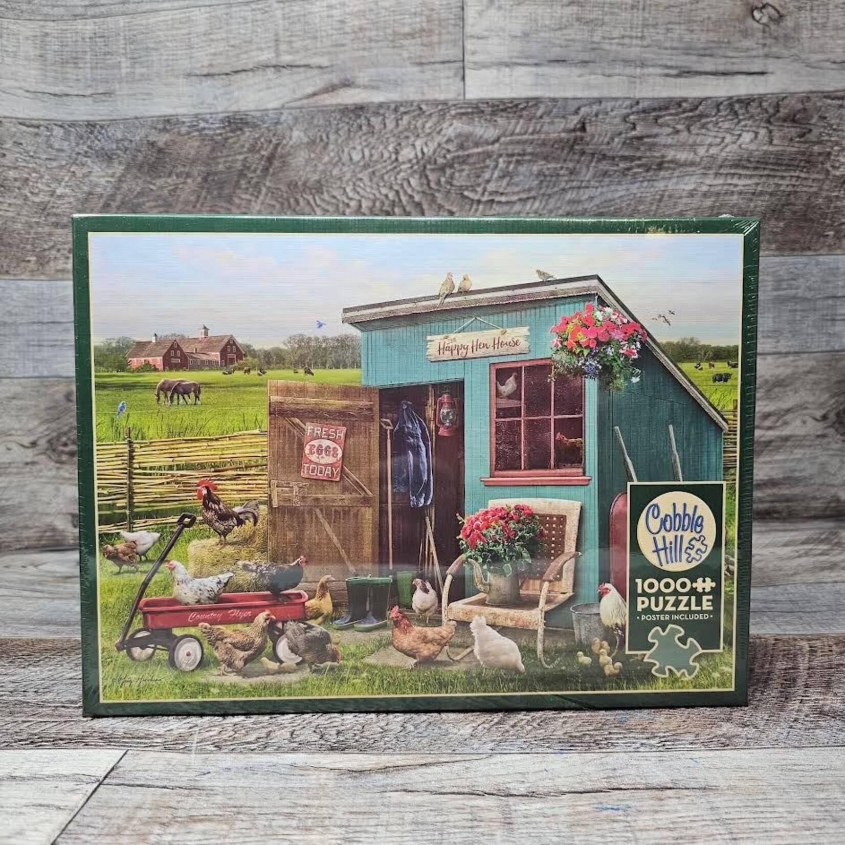 Cobble Hill Puzzles The Happy Hen House - 1000 Pc Puzzle
