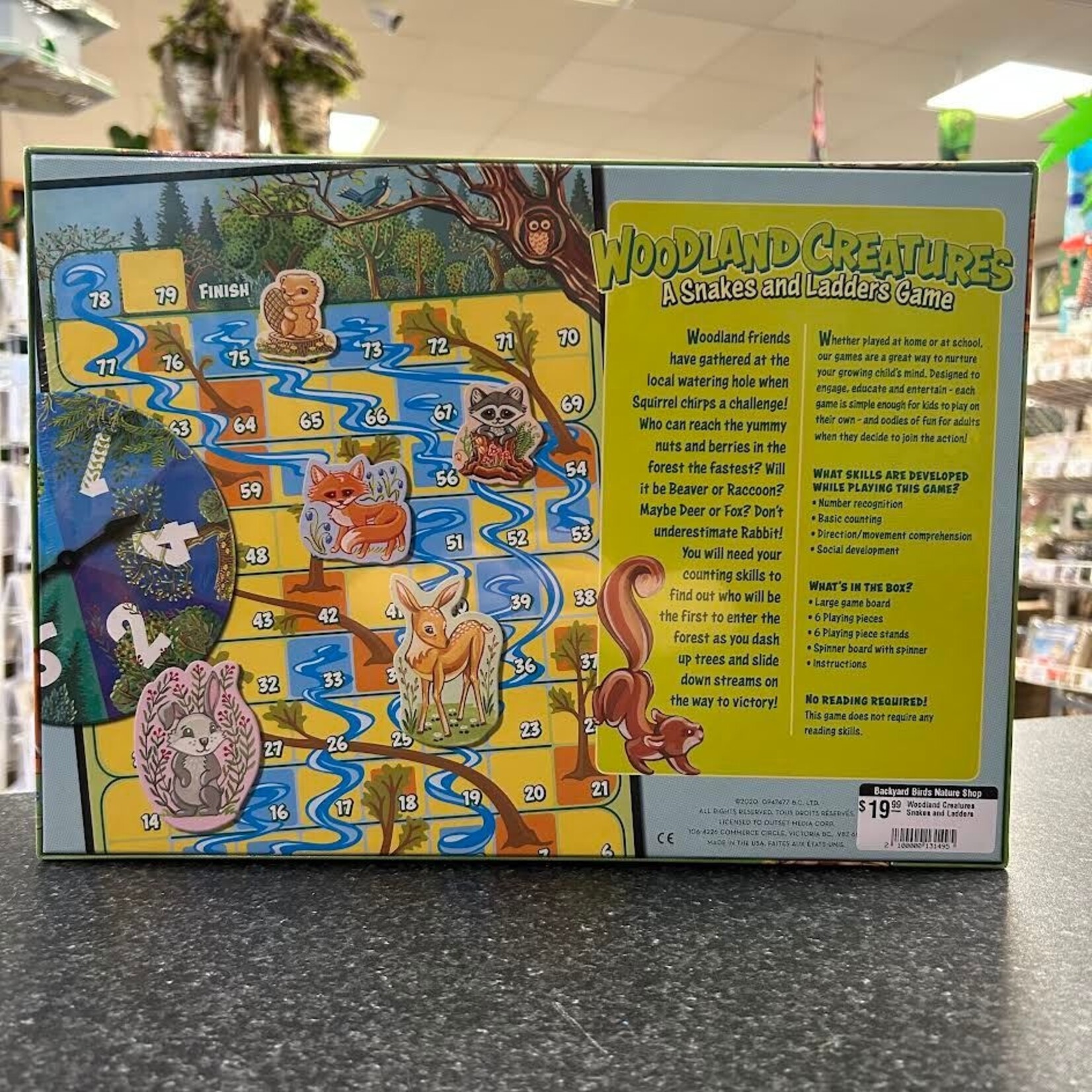 Woodland Creatures Snakes and Ladders