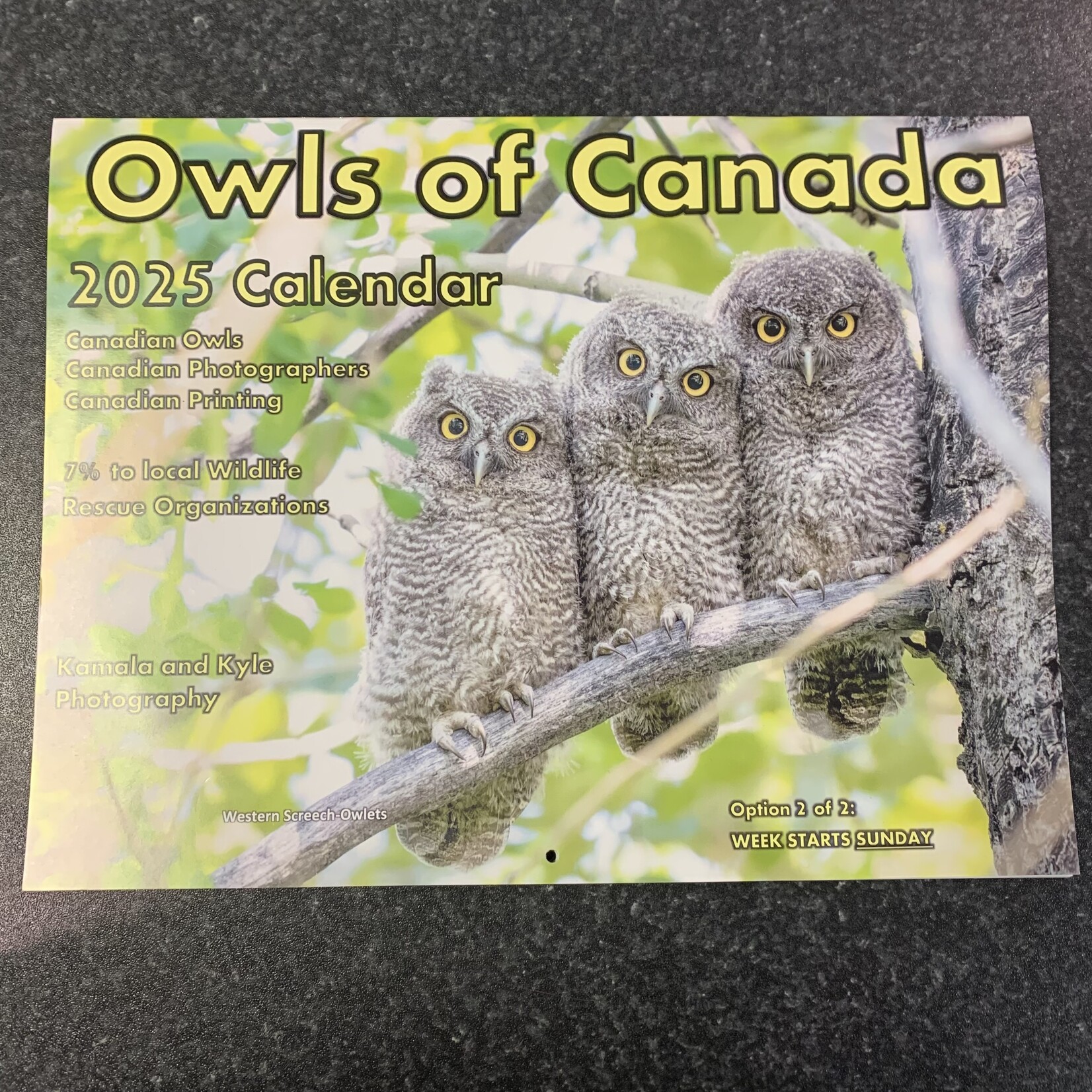 Kamala & Kyle Owls of Canada 2025 Calendar