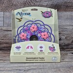 Petunia Passion Plastic Dish Hummingbird Feeder 13oz