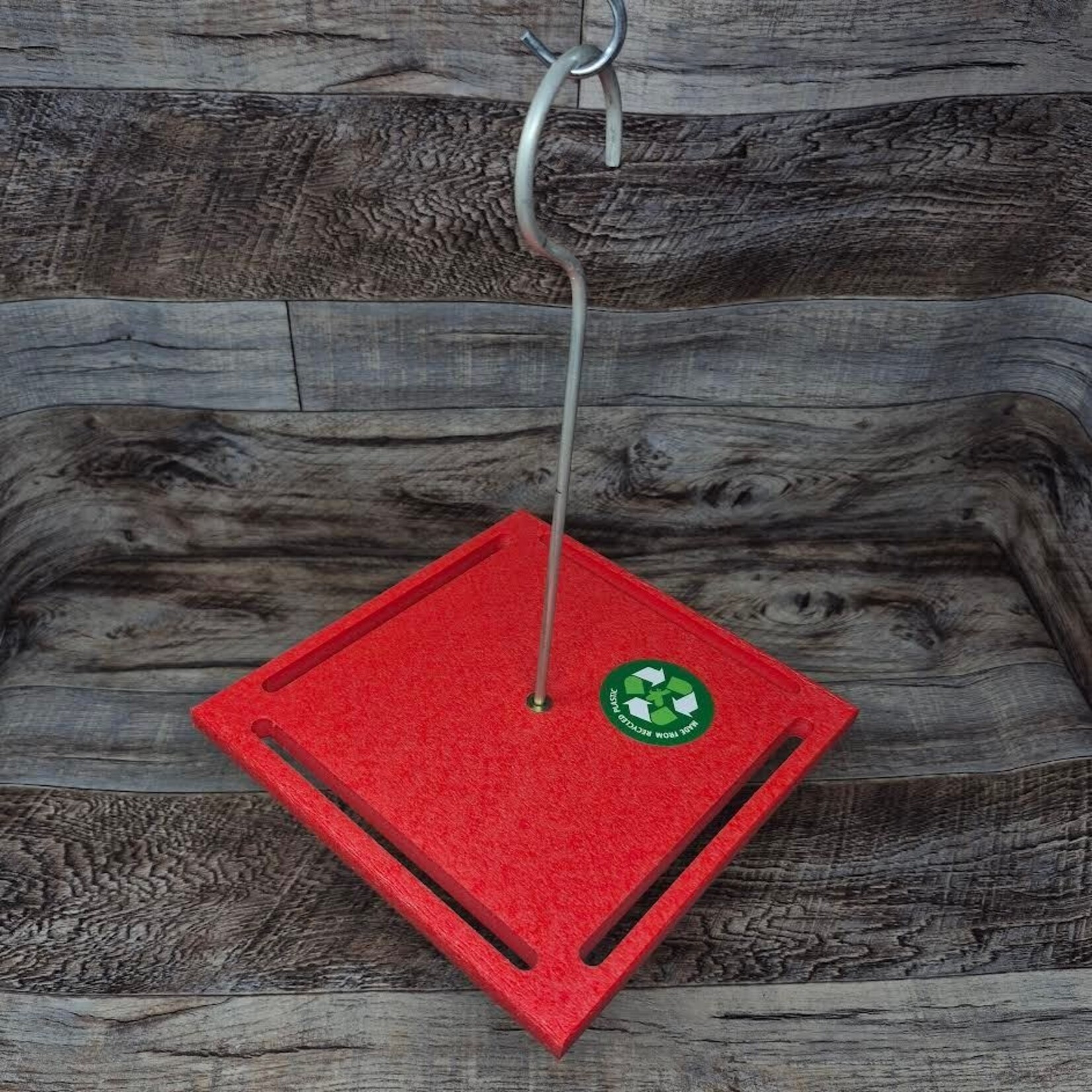 API Recycled Large Red Cylinder Feeder