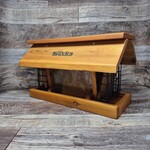 Triska Bird Feeder Cedar Hopper with Suet Cages