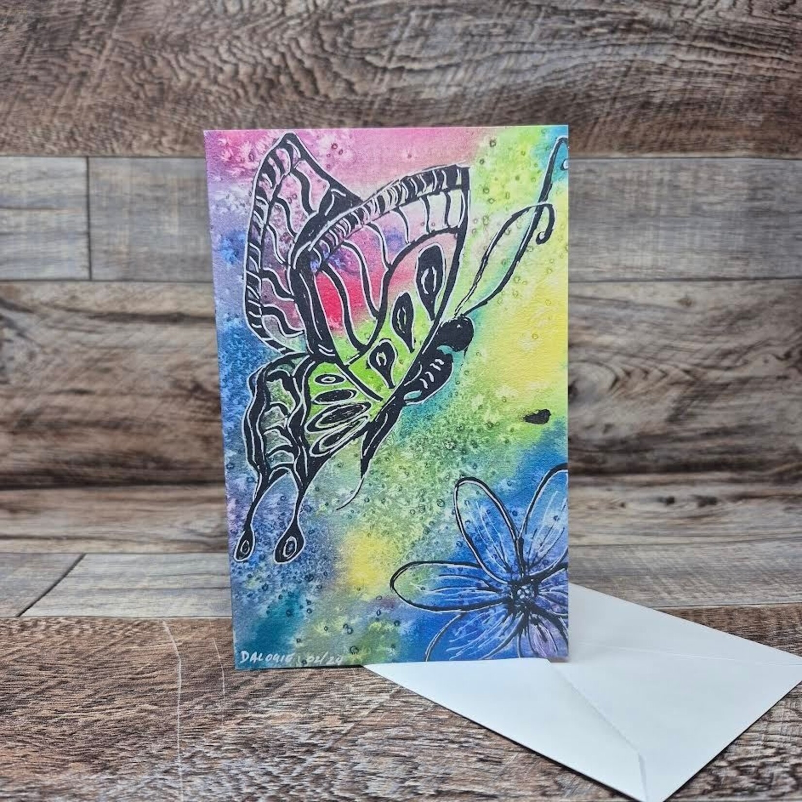 Dalouie's Greeting Card - Ink Butterfly
